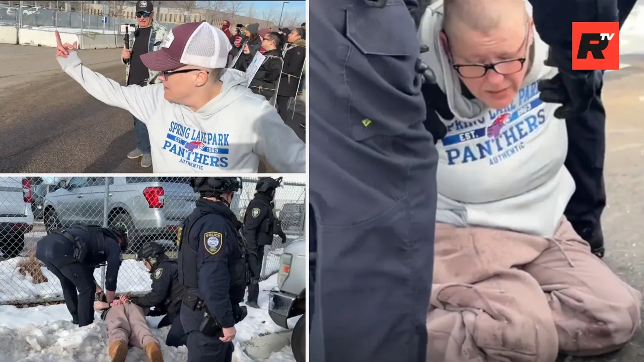 Instant Karma: Bald Woke Protester Chucks Water Bottle at ICE Agents... Then Gets Absolutely DEMOLISHED in Federal Takedown (VIDEO)